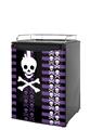 Kegerator Skin - Skulls and Stripes 6 (fits medium sized dorm fridge and kegerators)