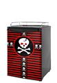 Kegerator Skin - Skull Cross (fits medium sized dorm fridge and kegerators)