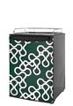 Kegerator Skin - Locknodes 03 Hunter Green (fits medium sized dorm fridge and kegerators)