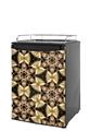 Kegerator Skin - Leave Pattern 1 Brown (fits medium sized dorm fridge and kegerators)