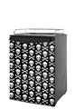 Kegerator Skin - Skull Crossbones Pattern (fits medium sized dorm fridge and kegerators)