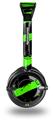 Zebra Green Decal Style Skin fits Skullcandy Lowrider Headphones (HEADPHONES  SOLD SEPARATELY)