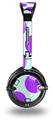Kearas Polka Dots Purple And Blue Decal Style Skin fits Skullcandy Lowrider Headphones (HEADPHONES  SOLD SEPARATELY)