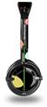Plain Leaves On Black Decal Style Skin fits Skullcandy Lowrider Headphones (HEADPHONES  SOLD SEPARATELY)