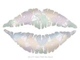 Flowers Pattern 10 - Kissing Lips Fabric Wall Skin Decal measures 24x15 inches