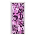 Scene Kid Sketches Pink Door Skin (fits doors up to 34x84 inches)
