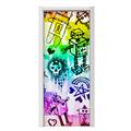 Scene Kid Sketches Rainbow Door Skin (fits doors up to 34x84 inches)