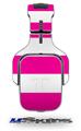 Psycho Stripes Hot Pink and White Decal Style Skin (fits Tritton AX Pro Gaming Headphones - HEADPHONES NOT INCLUDED) 