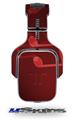 Bokeh Music Red Decal Style Skin (fits Tritton AX Pro Gaming Headphones - HEADPHONES NOT INCLUDED) 