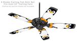 Penguins on Black - Ceiling Fan Skin Kit fits most 52 inch fans (FAN and BLADES SOLD SEPARATELY)