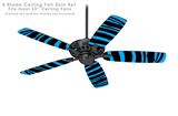 Zebra Blue - Ceiling Fan Skin Kit fits most 52 inch fans (FAN and BLADES SOLD SEPARATELY)