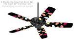 Plain Leaves On Black - Ceiling Fan Skin Kit fits most 52 inch fans (FAN and BLADES SOLD SEPARATELY)