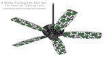 Locknodes 04 Green - Ceiling Fan Skin Kit fits most 52 inch fans (FAN and BLADES SOLD SEPARATELY)