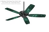 Bokeh Music Seafoam Green - Ceiling Fan Skin Kit fits most 52 inch fans (FAN and BLADES SOLD SEPARATELY)