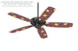 Lemon Leaves Burgandy - Ceiling Fan Skin Kit fits most 52 inch fans (FAN and BLADES SOLD SEPARATELY)