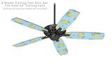 Lemon Blue - Ceiling Fan Skin Kit fits most 52 inch fans (FAN and BLADES SOLD SEPARATELY)