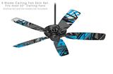 Baja 0032 Blue Medium - Ceiling Fan Skin Kit fits most 52 inch fans (FAN and BLADES SOLD SEPARATELY)