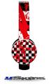 Checkerboard Splatter Decal Style Skin (fits Sol Republic Tracks Headphones - HEADPHONES NOT INCLUDED) 