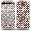 Locknodes 05 Red - Decal Style Skin (fits Samsung Galaxy S III S3)