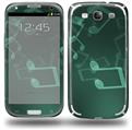 Bokeh Music Seafoam Green - Decal Style Skin (fits Samsung Galaxy S III S3)