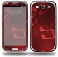 Bokeh Music Red - Decal Style Skin (fits Samsung Galaxy S III S3)