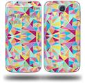 Brushed Geometric Vertical - Decal Style Skin (fits Samsung Galaxy S IV S4)