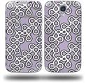 Locknodes 03 Lavender - Decal Style Skin (fits Samsung Galaxy S IV S4)