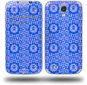 Gothic Punk Pattern Blue - Decal Style Skin (fits Samsung Galaxy S IV S4)