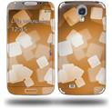 Bokeh Squared Orange - Decal Style Skin (fits Samsung Galaxy S IV S4)
