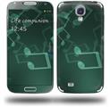 Bokeh Music Seafoam Green - Decal Style Skin (fits Samsung Galaxy S IV S4)