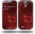 Bokeh Music Red - Decal Style Skin (fits Samsung Galaxy S IV S4)