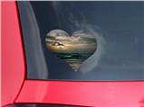 Fishing - I Heart Love Car Window Decal 6.5 x 5.5 inches